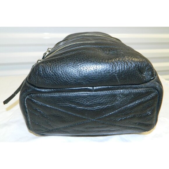 Marc Jacobs Black Leather Backpack Multi Zipper Shoulder Purse Soft Leather 8134 main image 6